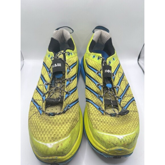 Hoka One One M Rapa Nui 2 Trail Running Shoes Men’s Size 11 F10014F Yellow Blue - Picture 3 of 7